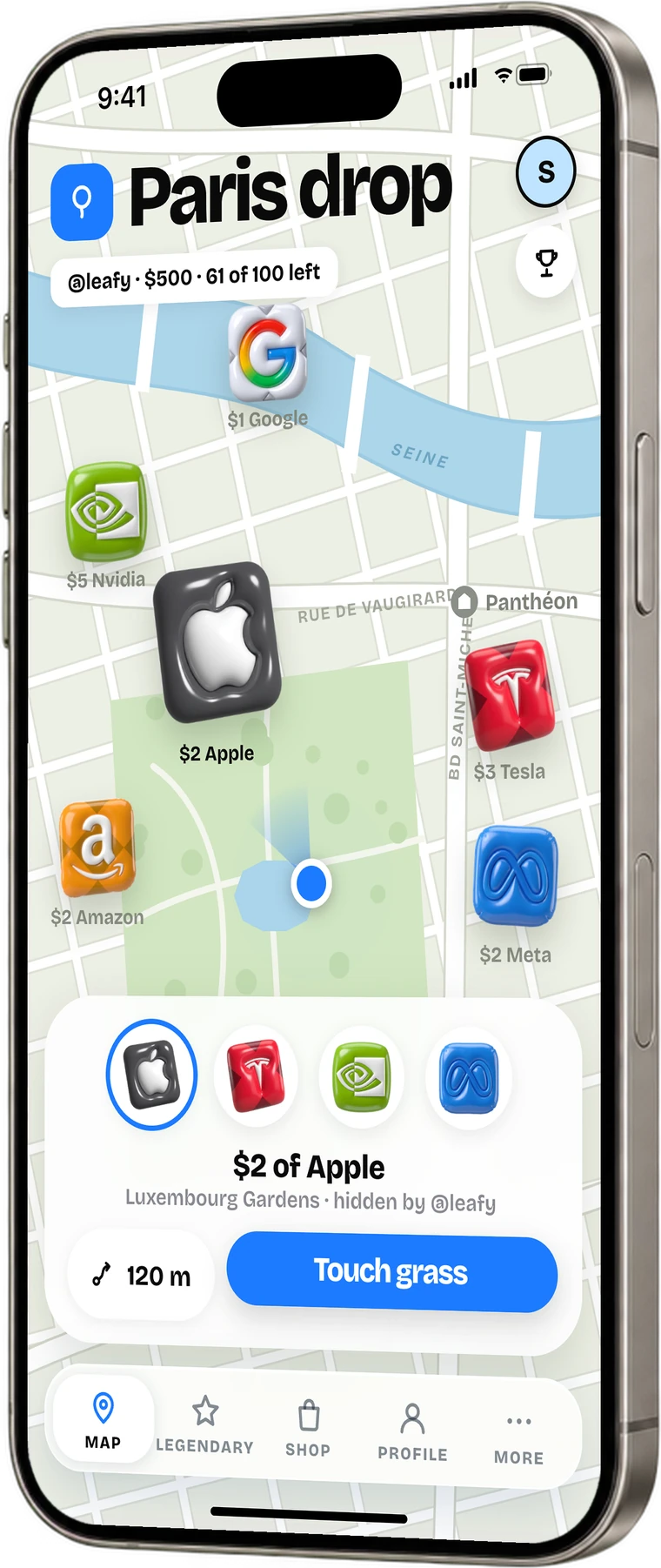 Step 1: the map with balloons near you